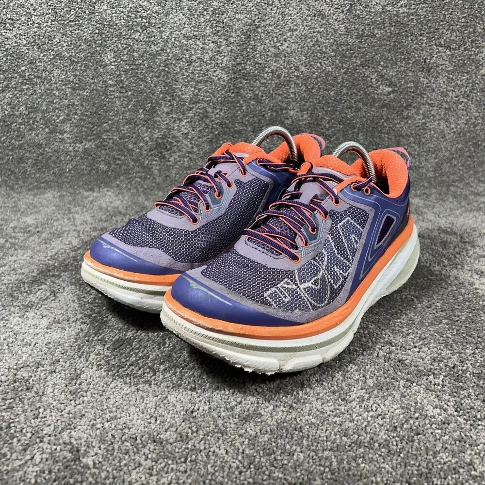 Hoka One One Bondi 4 1007862 CBNCR Women Size 10.5 Purple Running Shoes Used